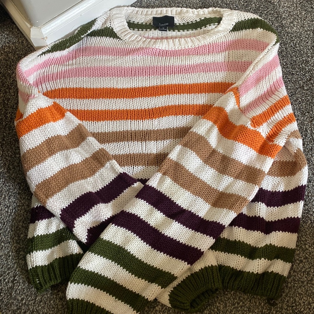 multi colored sweater